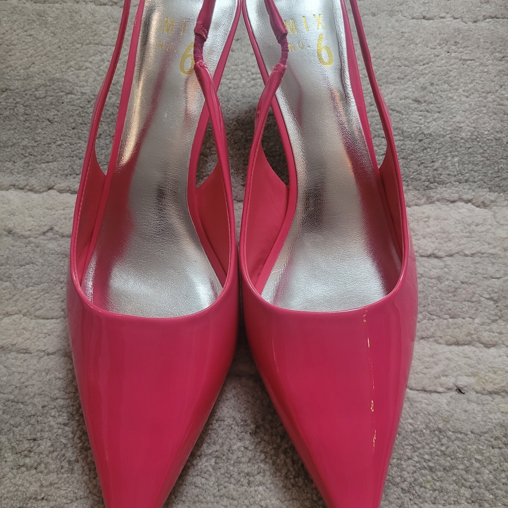 Mix No 6 Stylish Pink Slingback Heels